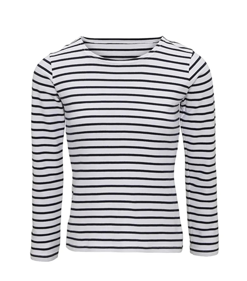 Women's Mariniere coastal L/S tee White/Navy