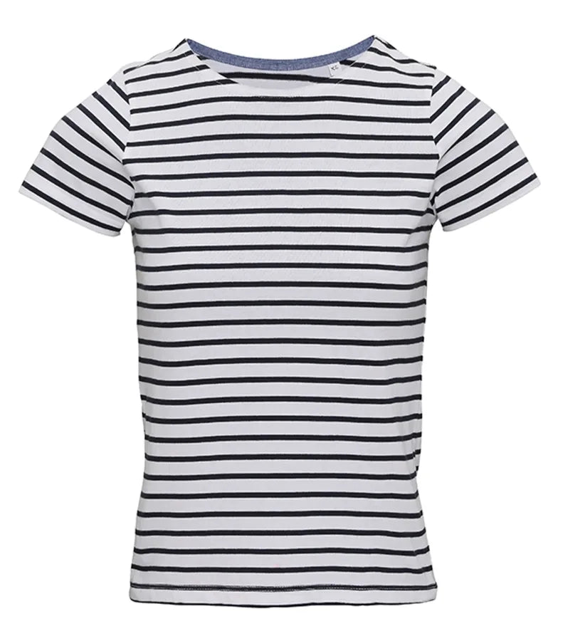 Women's Mariniere coastal S/S tee White/Navy