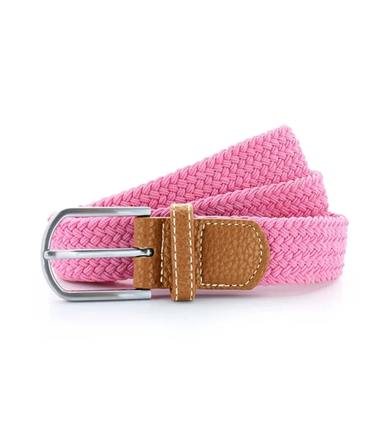 Braid stretch belt PinkCarnation