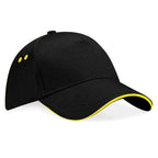 Ultimate 5 Panel Cap - Sandwich Peak Black/Yellow