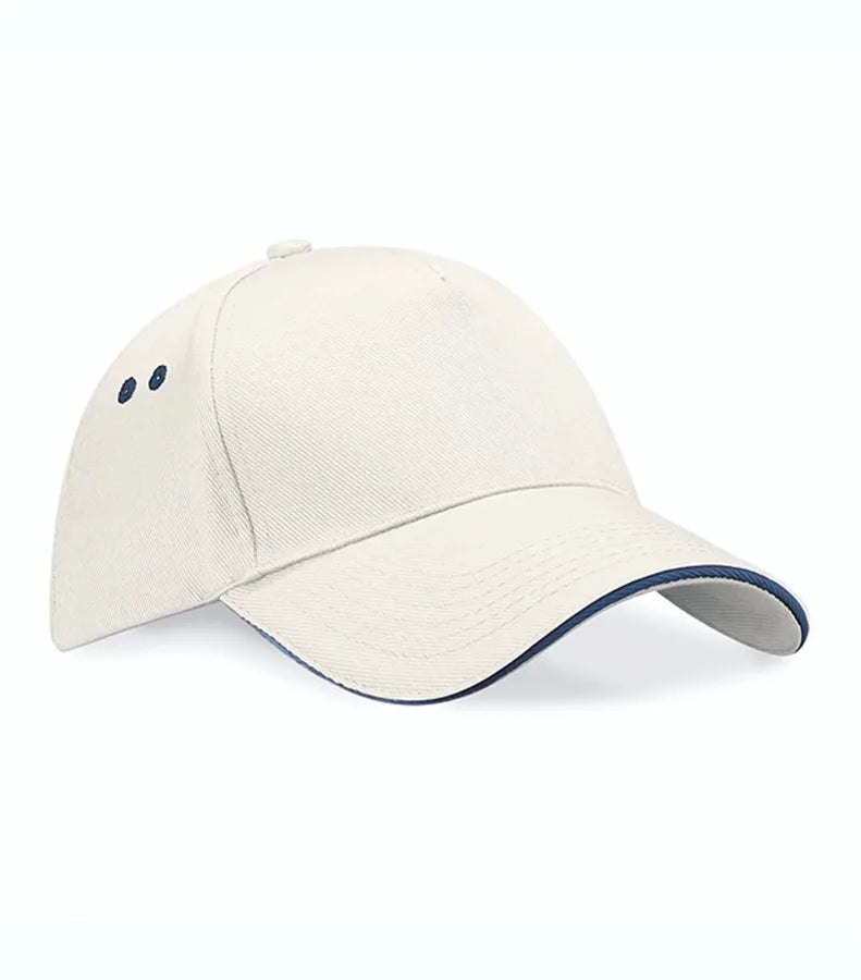 Ultimate 5 Panel Cap - Sandwich Peak Putty/FrenchNavy