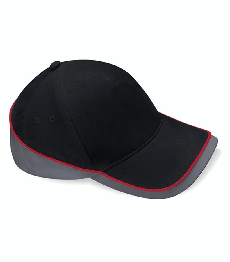 Teamwear Competition Cap Black/GraphiteGrey/ClassicRed
