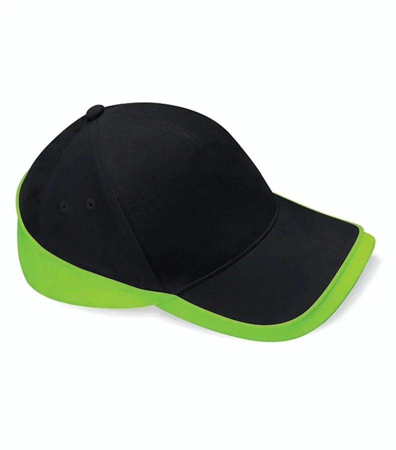 Teamwear Competition Cap Black/LimeGreen