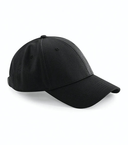 Air Mesh 6 Panel Cap Black