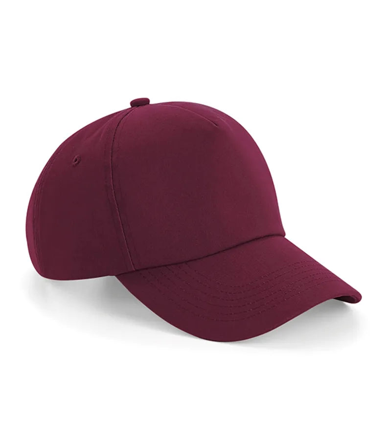 Authentic 5 Panel Cap Burgundy