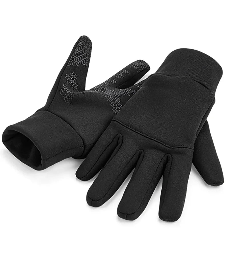 Softshell Sports Tech Gloves Black