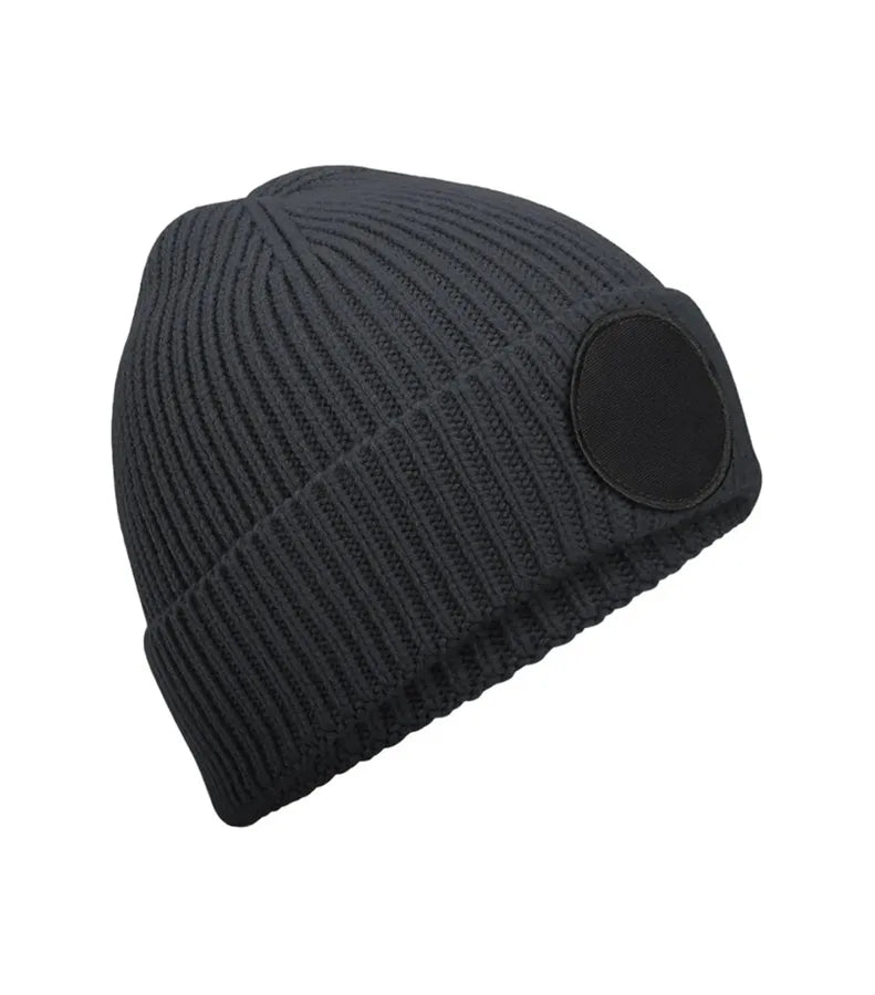 Circular Fashion Patch Beanie GraphiteGrey/Black
