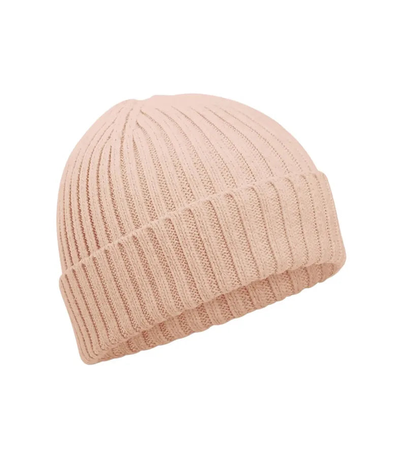 Organic Cotton Kids Beanie Peach