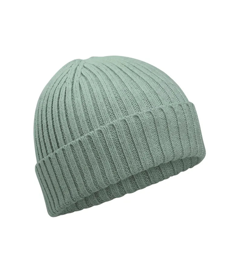 Organic Cotton Kids Beanie DustyGreen