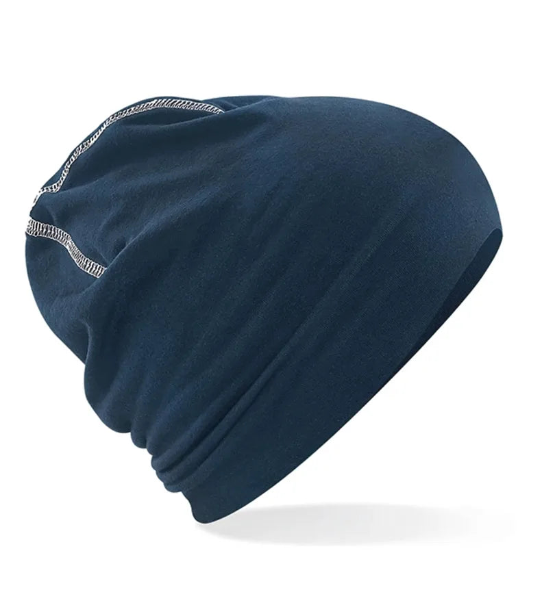 Hemsedal Cotton Beanie FrenchNavy/White