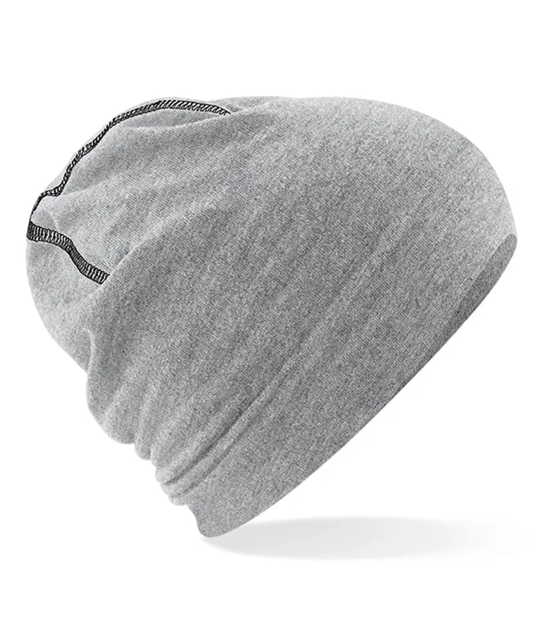 Hemsedal Cotton Beanie HeatherGrey/Black