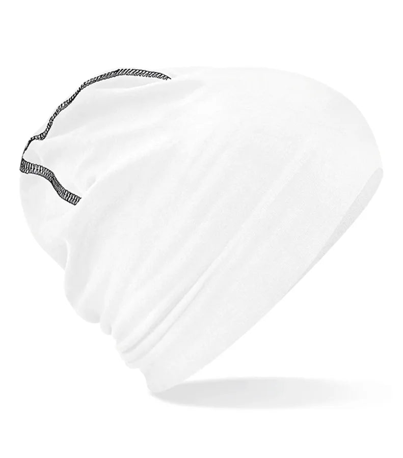 Hemsedal Cotton Beanie White/Black