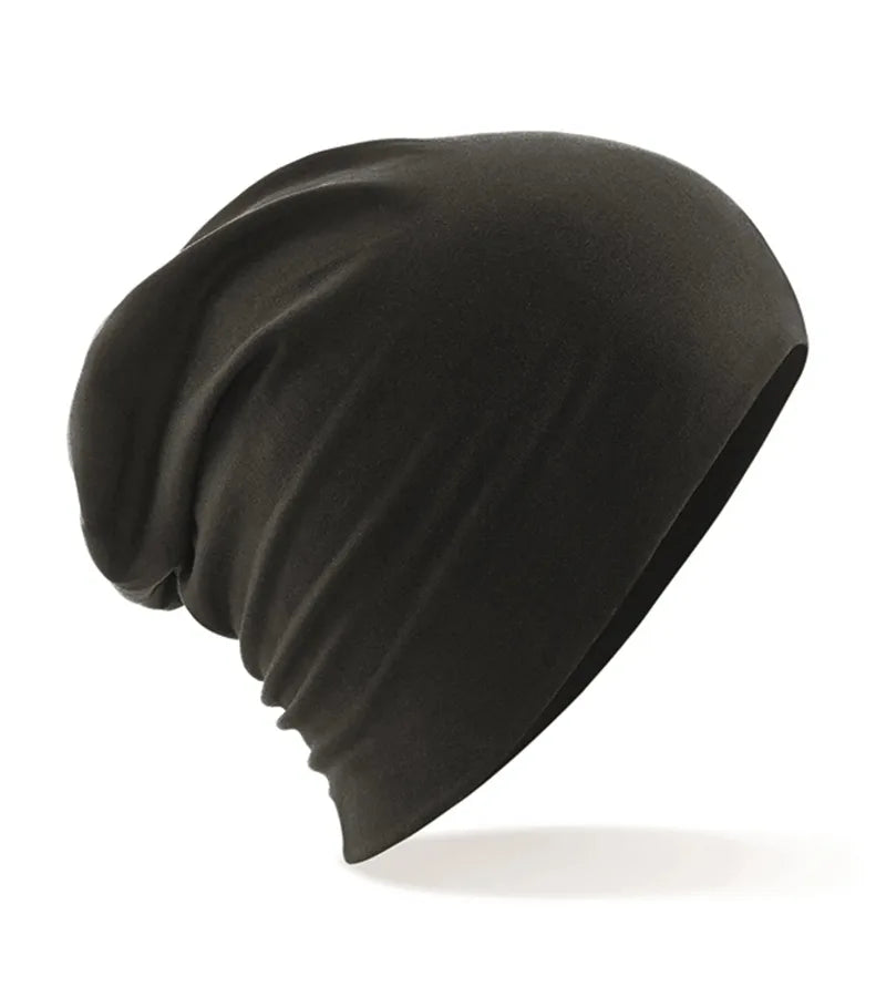 Hemsedal Cotton Slouch Beanie Black