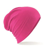 Hemsedal Cotton Slouch Beanie Fuchsia