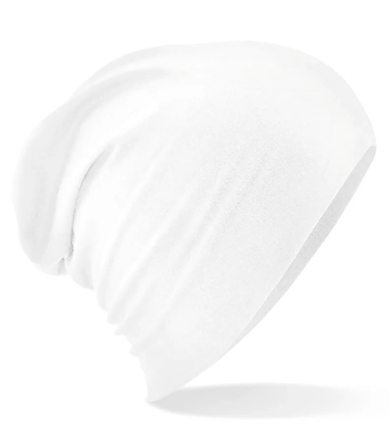 Hemsedal Cotton Slouch Beanie White