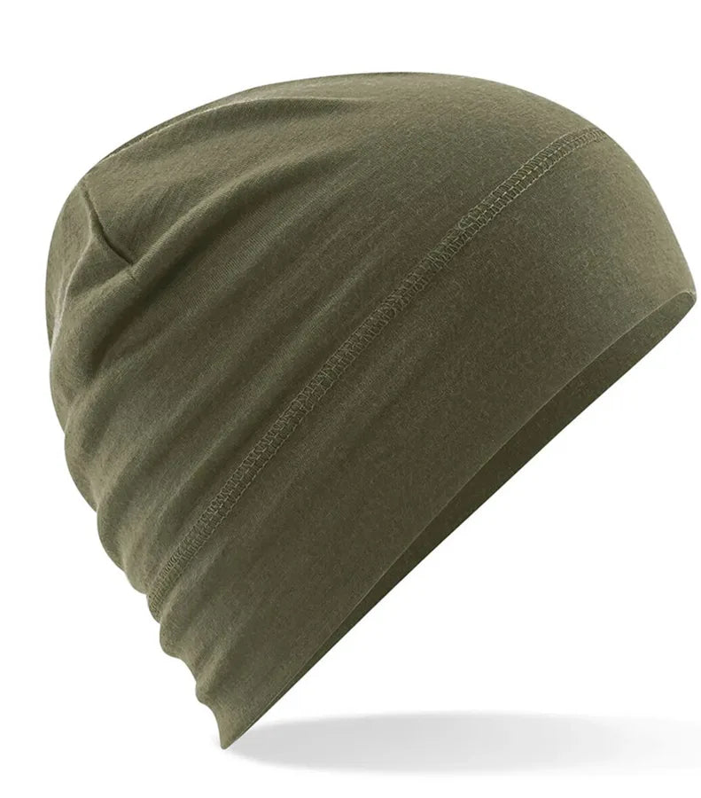 Merino Beanie MilitaryGreen