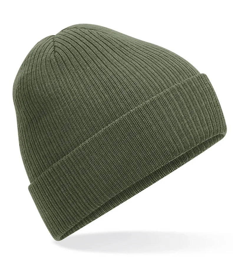 Polylana® Ribbed Beanie OliveGreen