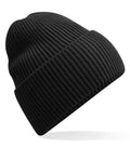 Oversized Cuffed Beanie Black