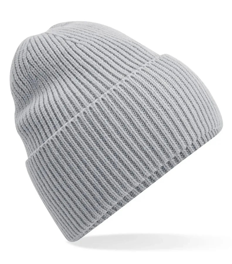 Oversized Cuffed Beanie LightGrey
