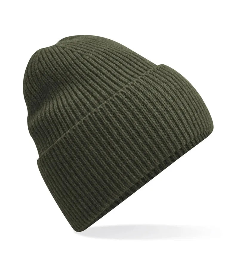Oversized Cuffed Beanie OliveGreen