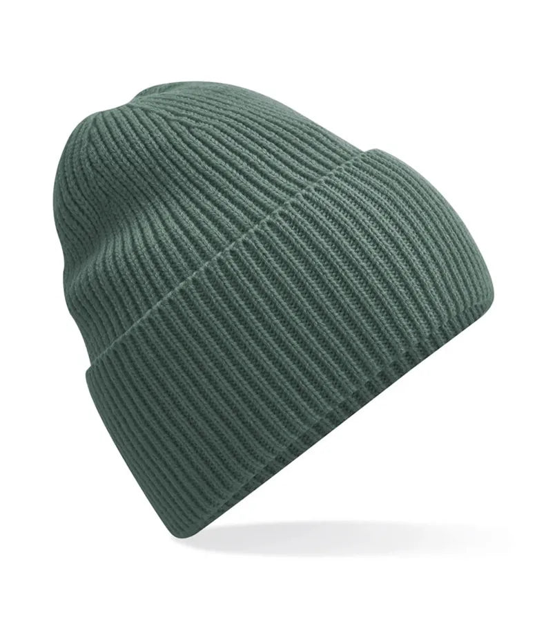 Oversized Cuffed Beanie MarineGreen