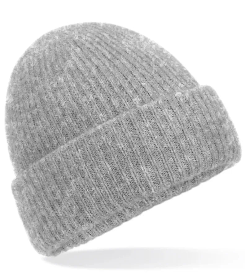 Cosy Ribbed Beanie GreyMarl