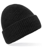 Cosy Ribbed Beanie BlackMarl