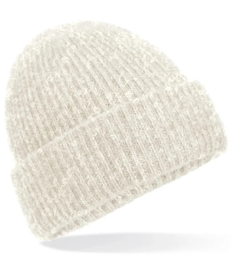 Cosy Ribbed Beanie AlmondMarl