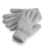 Cosy Ribbed Cuff Gloves GreyMarl
