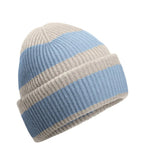 Colour Block Beanie NaturalStone/DustyBlue