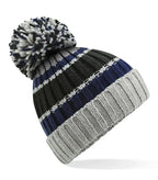 Hygge Striped Beanie BlueSteel