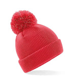 Junior Reflective Bobble Beanie BrightRed