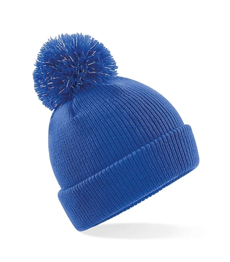 Junior Reflective Bobble Beanie BrightRoyal