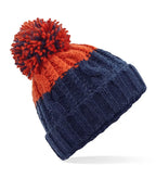 Apres Beanie OxfordNavy/FireRed