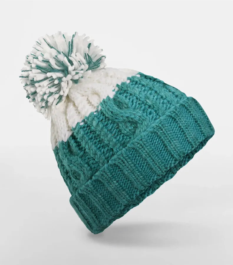 Apres Beanie Emerald/SoftWhite