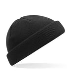 Recycled Mini Fisherman Beanie Black