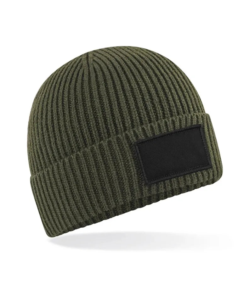 Fashion Patch Beanie MIlitaryGreen/Black