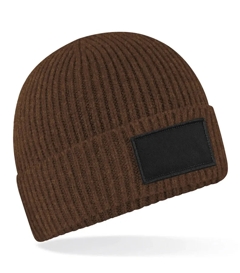 Fashion Patch Beanie Walnut/Black