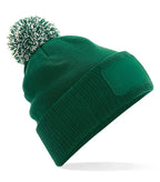 Snowstar® Patch Beanie BottleGreen/OffWhite