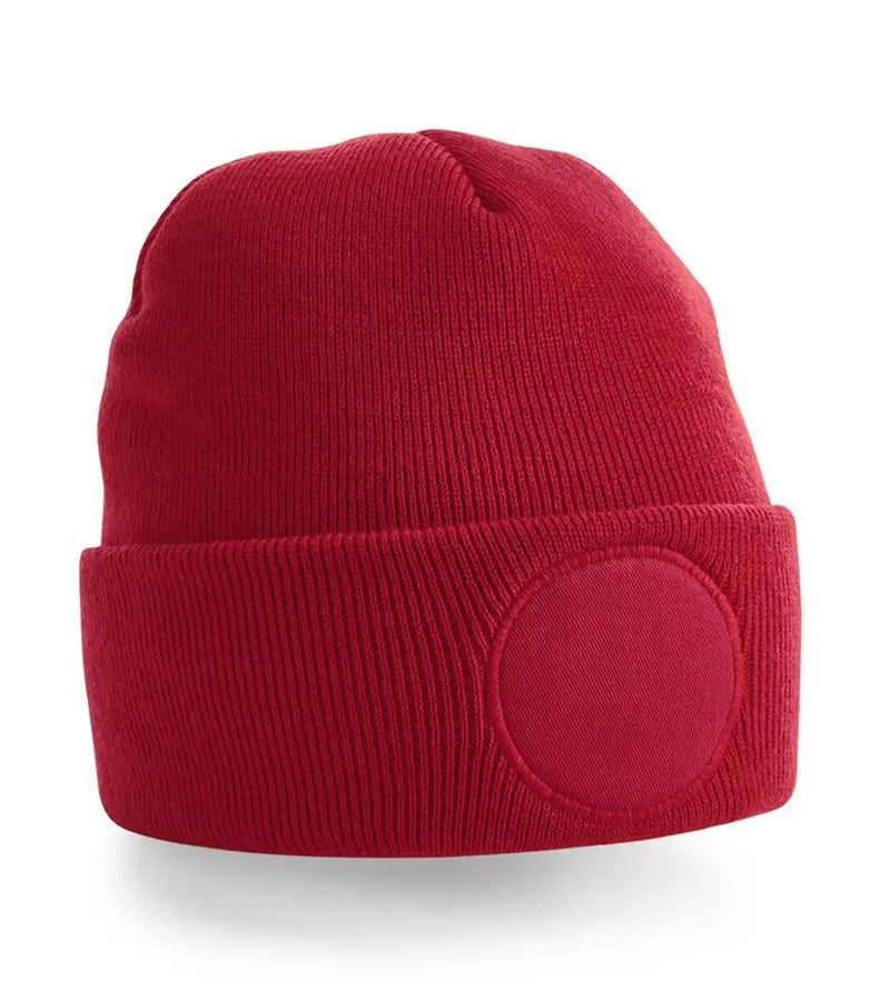 Circular Patch Beanie ClassicRed