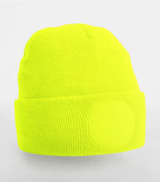 Circular Patch Beanie FluorescentYellow