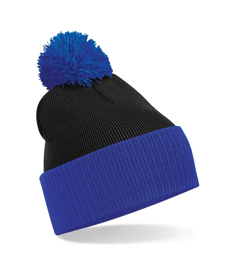 Snowstar® Two-Tone Beanie Black/BrightRoyal