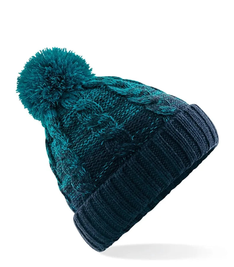 Ombré Beanie Teal/FrenchNavy