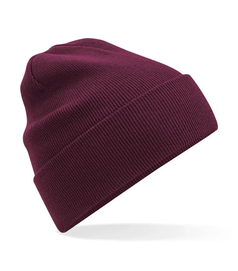 Organic Cotton Original Cuffed Beanie Burgundy