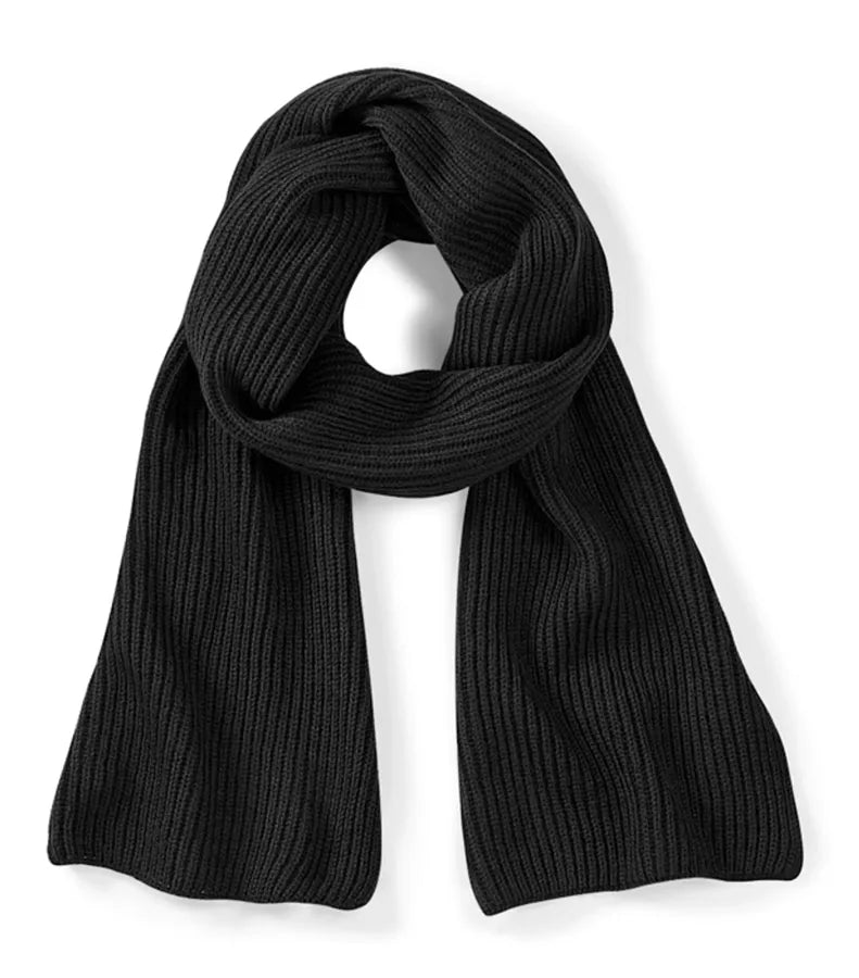 Metro Knitted Scarf Black