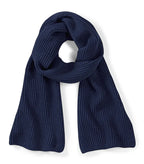 Metro Knitted Scarf FrenchNavy