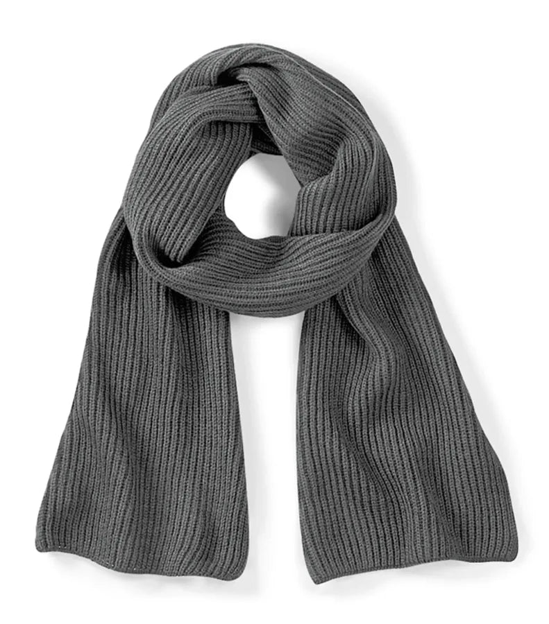 Metro Knitted Scarf SmokeGrey
