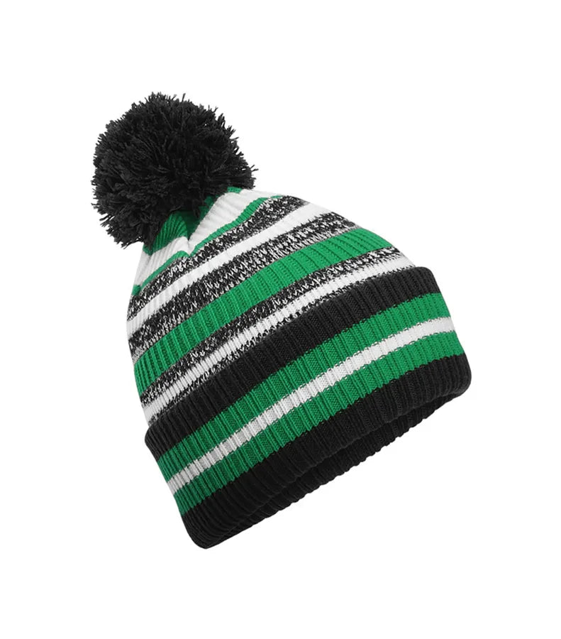 Multi-Sport Fan Beanie Black/KellyGreen/White