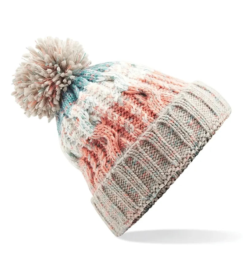 Corkscrew Pom Pom Beanie MilkshakeMix