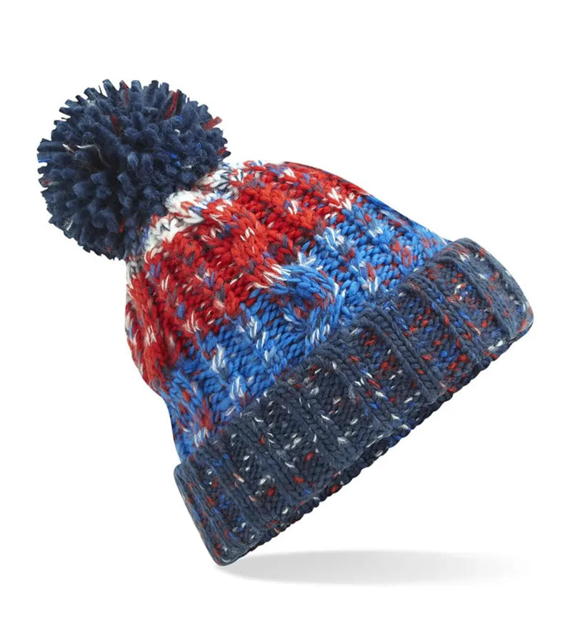 Corkscrew Pom Pom Beanie ChiliBlues